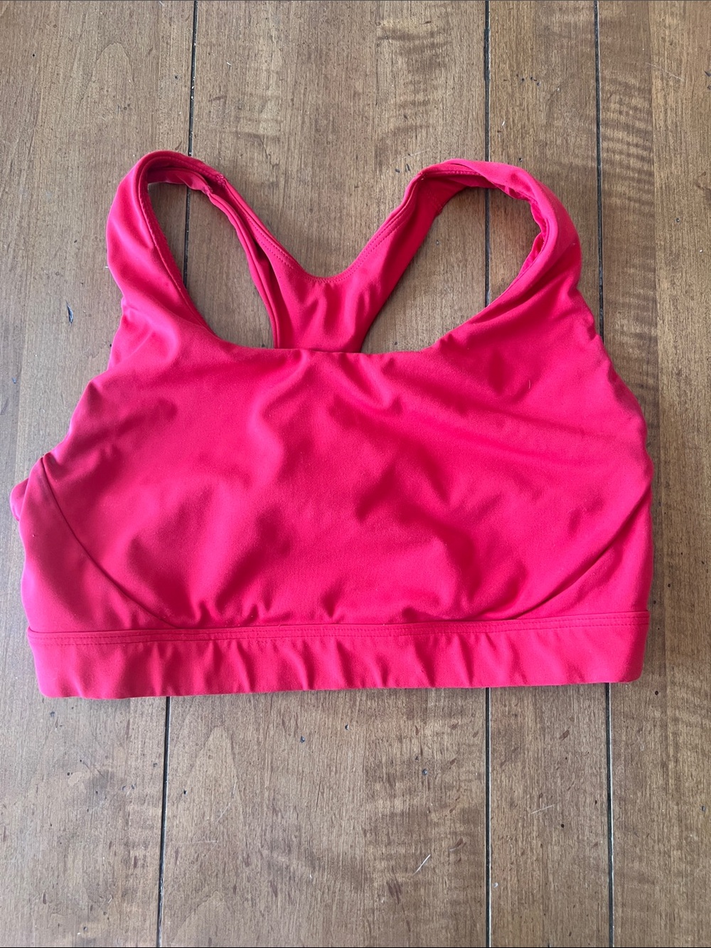 Athleta Racerback Sports Bra - Red